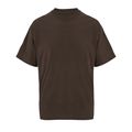 Camiseta oversize de algodón reciclado Marrón Chocolate L