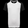 Camiseta deportiva de hombre secado rápido White / Black Xxl