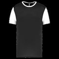 Camiseta bicolor adulto poliéster Black / White Xl