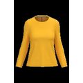Camiseta algodón de manga larga mujer Yellow M