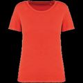 Camiseta ajustada algodón orgánico mujer Washed Paprika Xl