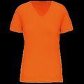 Camiseta de mujer cuello de pico Orange 3Xl