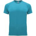 Camiseta técnica manga corta cuello redondo Turquesa L