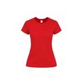 Camiseta Algodón Mujer Colores S a XXL Roj Xl