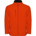 Cazadora Softshell con cremallera invertida Naranja Fuego 3Xl
