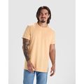 Camiseta de algodón lavado ácido de hombre