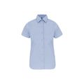 Camisa cómoda manga corta mujer Light Blue Xxl