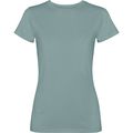 Camiseta mujer algodón efecto desgastado Verde Pato Lavado Xl