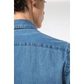 Camisa hombre algodón efecto Denim