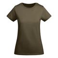 Camiseta entallada mujer algodón orgánico Verde Militar S