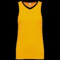 Camiseta baloncesto para mujer Sporty Yellow / Black L