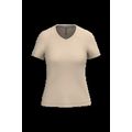 Camiseta de manga corta cuello pico mujer Light Sand M