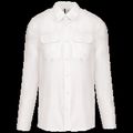 Camisa de piloto manga larga para hombre White L