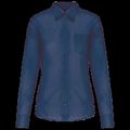 Camisa popelina polialgodón mujer Deep Blue M