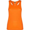 Camiseta tirantes transpirable Naranja Fluor M