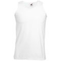 Camiseta sin mangas hombre algodón White M