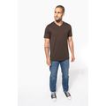 Camiseta de algodón con cuello de pico