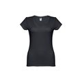 Camiseta Mujer Entallada de Algodón Escote V