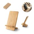 Cargador USB y soporte móvil de Bambú