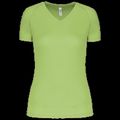 Camiseta de deporte mujer cuello de pico Lime M