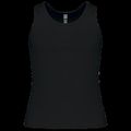 Camisa tirantes niña algodón Black 8/10 Ans