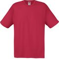 Camiseta niños algodón cuello redondo Brick Red 3/4 Ans