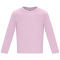 Camiseta Manga Larga Bebé Rosa Claro 6 Meses