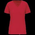 Camiseta de mujer cuello de pico Red Xl