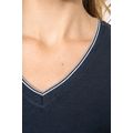 Camiseta de punto piqué mujer