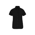 Camisa cómoda manga corta mujer Black S