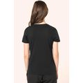 Camiseta algodón cuello pico mujer
