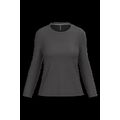 Camiseta algodón de manga larga mujer Dark Grey 3Xl