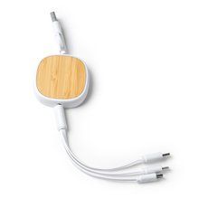 Cable cargador extensible 5 en 1 Blanco
