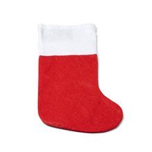 Calcetín navideño rojo para colgar Rojo Talla Única Adulto