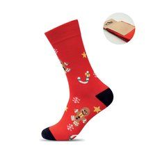 Calcetines Navideños talla 38-42 Rojo