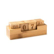 Calendario perpetuo de sobremesa Crudo Talla Única Adulto