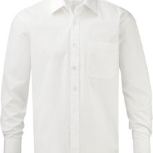 Camisa de algodón puro hombre White S