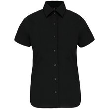 Camisa cómoda manga corta mujer Black S