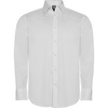 Camisa Hombre Manga Larga Tejido Stretch Blanco 3Xl