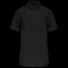 Camisa manga corta hombre Bolsillo izquierdo Black S
