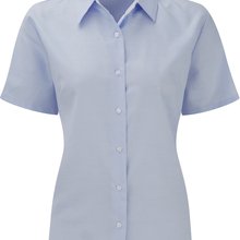 Camisa de manga corta de mujer Oxford Blue Xs