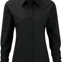 Camisa Oxford manga larga mujer Black Xs