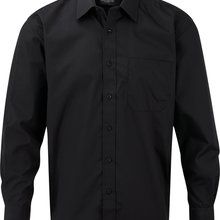 Camisa Popelina Polialgodón Hombre Black M