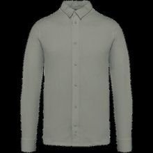 Camisa punto jersey algodón Almond Green M