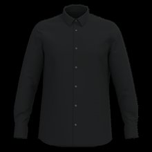 Camisa tejido oxford de manga larga Black S
