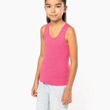 Camisa tirantes niña algodón Fuchsia 6/8 Ans