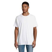 Camiseta de algodón para hombre oversize Blanco L