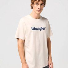 Camiseta algodón con logo Wrangler Beige Xs