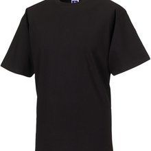 Camiseta algodón peinado tubular Black L