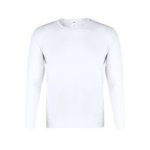 Camiseta Blanca Manga Larga Algodón Bla S